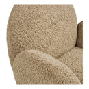 House Nordic - Messina Loungestol med Drejefunktion Lysebrun - 85 x 87 x 81 cm