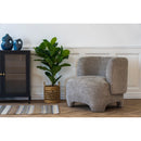 House Nordic - Nazare Loungestol, Sæt inkl. Skammel, Grå