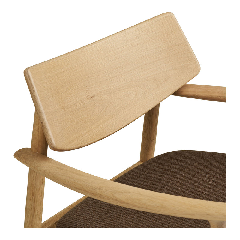 House Nordic – Olvera Loungestol i egetræ, Natur/Brun – 68×68×72 cm
