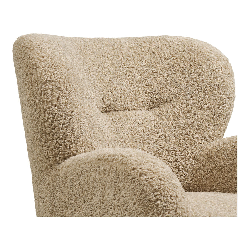 House Nordic – Lunaro Loungestol, Lysebrun, Bouclé Komfort