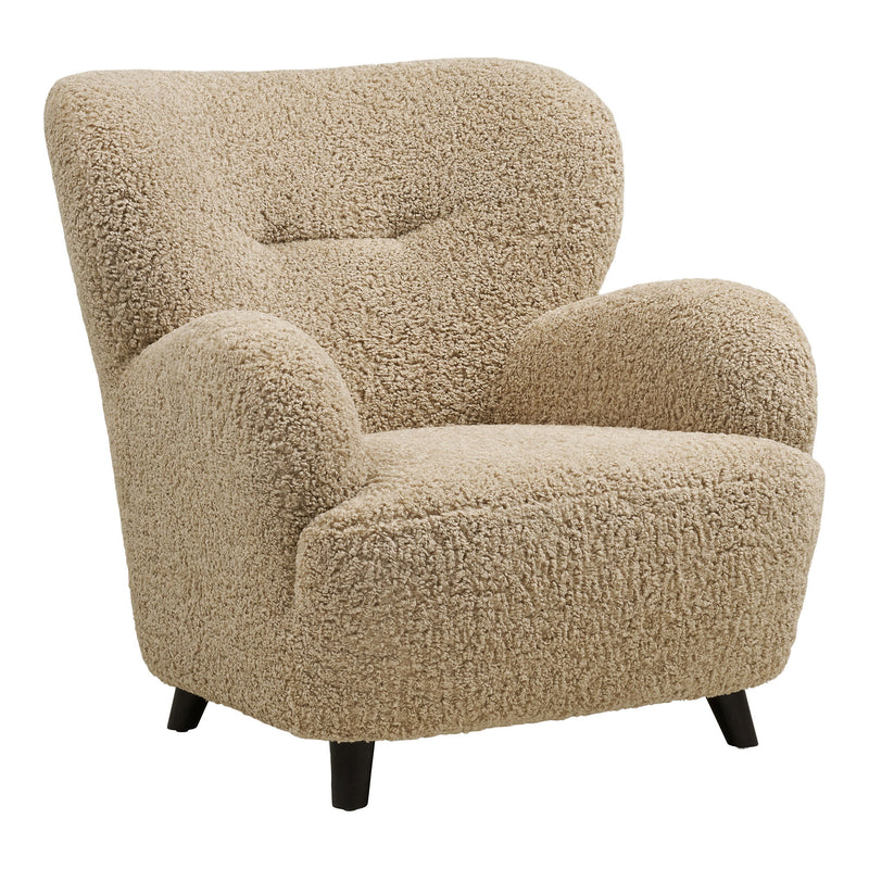 House Nordic – Lunaro Loungestol, Lysebrun, Bouclé Komfort