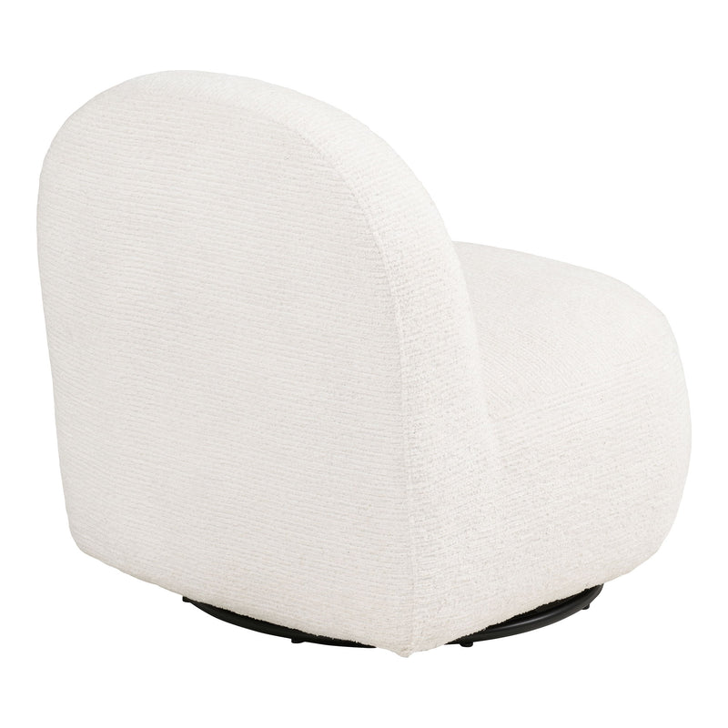 House Nordic – Milo Loungestol med drejefunktion, Off-White – 67×74×70 cm