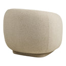 Hawkes Loungestol med drejefunktion, sand, 92x90x75cm