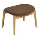 House Nordic – Olvera Loungestol & Fodskammel, Natur/Brun