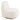House Nordic – Milo Loungestol & Puf med drejefunktion – Off-White – 67×74×70 cm - Bolig og Haven