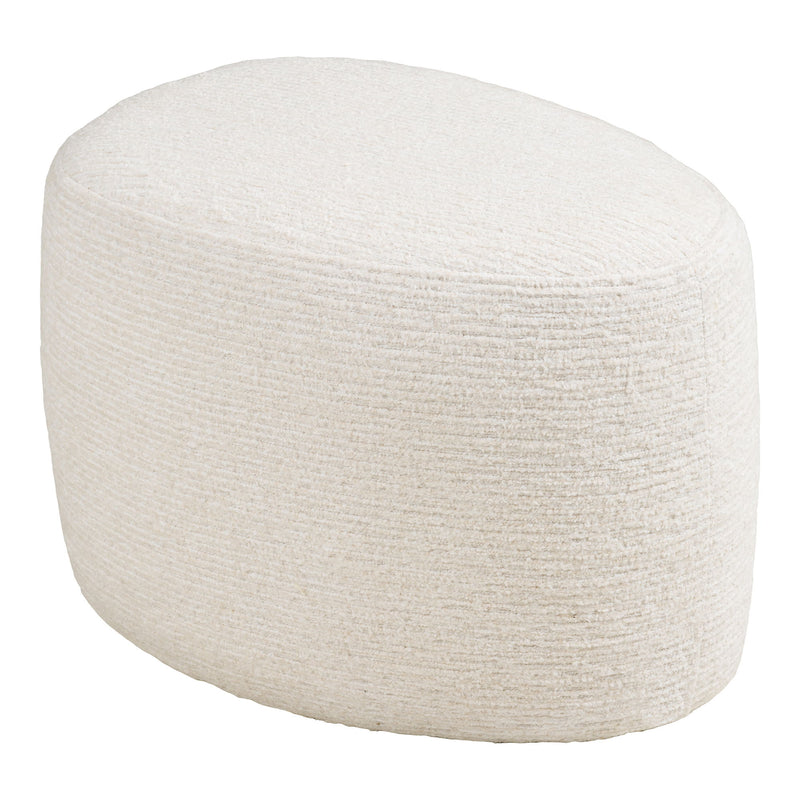 House Nordic – Milo Loungestol & Puf med drejefunktion – Off-White – 67×74×70 cm