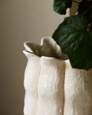 Nordal - VIOSA krukke/vase – sand – Ø25 × H26 cm