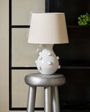 Nordal - NEXUS bordlampe med stofskærm – Ø35 × H55 cm