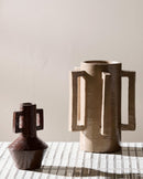Nordal - RUDIS vase – mørkebrun – Ø13,5 × H20,5 cm