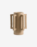 Nordal - ANGULUS vase – sand – Ø14 × H30 cm