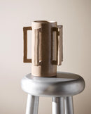 Nordal - ANGULUS vase – sand – Ø14 × H30 cm
