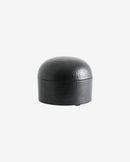 Nordal - MACAU opbevaring, L, aluminium – sort – Ø15 × H11 cm