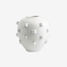Nordal - NODUS vase – elfenben – Ø24 × H27,5 cm