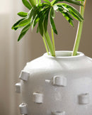 Nordal - NODUS vase – elfenben – Ø24 × H27,5 cm