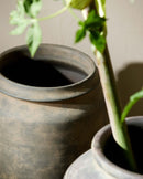 Nordal - KAVO krukke/vase, L – sort/brun – Ø27 × H43 cm