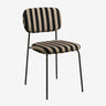 Nordal - ESA spisebordsstol – stribet – B52,5 × D50 × H79,5 cm