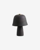 Nordal - UMBRA bordlampe – terrakotta, sort – Ø19 × H25 cm