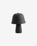 Nordal - UMBRA bordlampe – terrakotta, sort – Ø19 × H25 cm