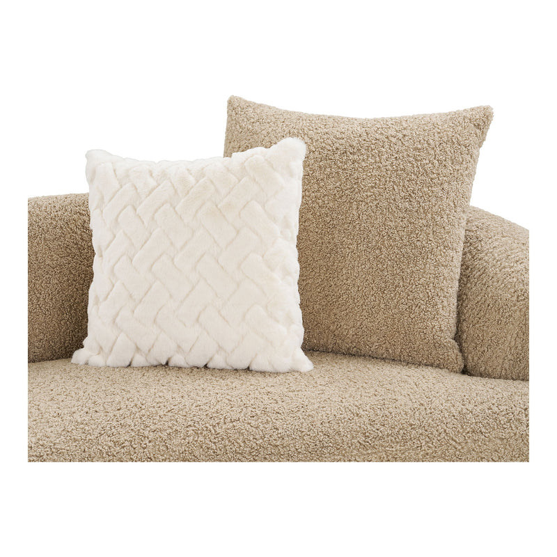 House Nordic – Dali Sofa med 4 puder i lysebrun bouclé