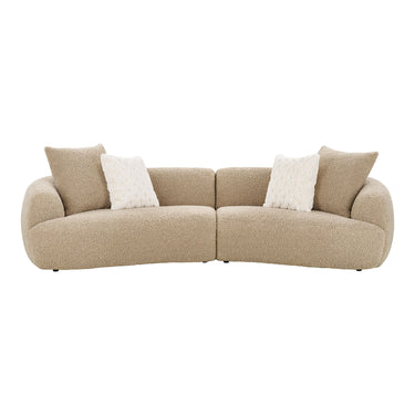 House Nordic – Dali Sofa med 4 puder i lysebrun bouclé - Bolig og Haven