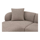 House Nordic - Kingston Sofa, venstrevendt,Brun, 294x90/175x69 cm