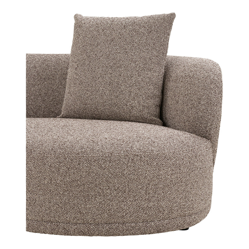 House Nordic - Kingston Sofa, venstrevendt,Brun, 294x90/175x69 cm