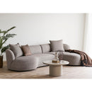 House Nordic - Kingston Sofa, højrevendt, Brun, 294x90/175x69cm
