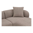 House Nordic - Kingston Sofa, højrevendt, Brun, 294x90/175x69cm