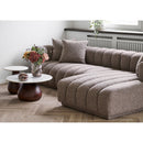 House Nordic - Aurora Loungesofa, Højrevendt, Brun med 3 Puder - 293 x 104/160 x 68 cm