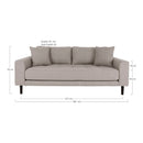 Lido 2,5 Personers Sofa fra House Nordic i stone - billede 2