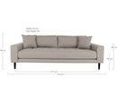 Lido 3 Personers Sofa fra House Nordic i stone - billede 2