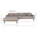 Lido Loungesofa fra House Nordic i stone - billede 4