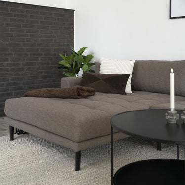 House Nordic - Lido Lounge Sofa venstrevendt, brun HN1055