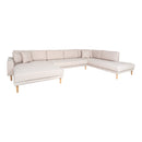 Lido U-Sofa Open End fra House Nordic i sand - billede 2