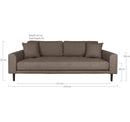 Lido 3 Personers Sofa fra House Nordic i brun - billede 5