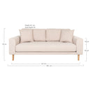 Lido 2,5 Personers Sofa fra House Nordic i sand - billede 4
