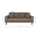 Lido 2,5 Personers Sofa fra House Nordic i brun - billede 4