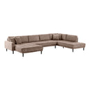 Lido U-Sofa U-Sofa Åben Ende fra House Nordic i brun – billede 2
