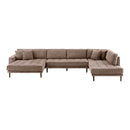 Lido U-Sofa U-Sofa Åben Ende fra House Nordic i brun