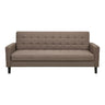 House Nordic – Milton Sovesofa med opbevaring, Brun & Sorte ben, 85/109x204 cm - Bolig og Haven