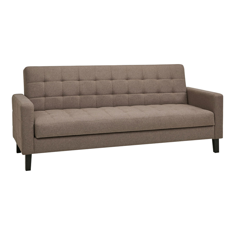 House Nordic – Milton Sovesofa med opbevaring, Brun & Sorte ben, 85/109x204 cm