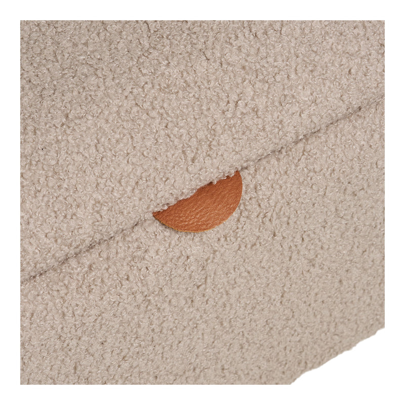 House Nordic - Harlow Bænk, m. opbevaring, bouclé, beige, 95x37x45 cm