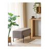 House Nordic - Watford Bænk m.Opbevaring – Brun Bouclé, Sorte Ben – 95x36,5x43 cm - Bolig og Haven