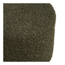 House Nordic - Ejby puf – Grøn teddy – Ø34×H36 cm