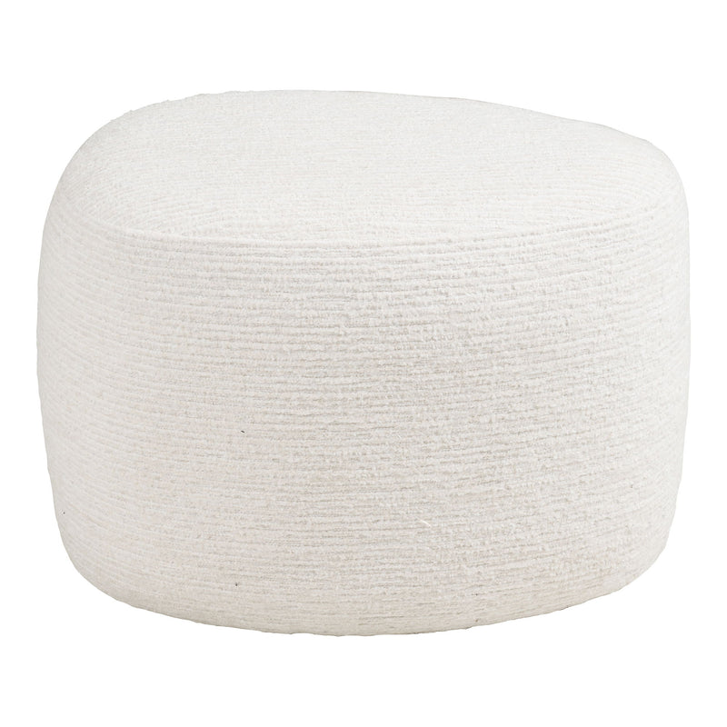 House Nordic - Hilo Puf – Off-White Chenille – 55x40x39 cm