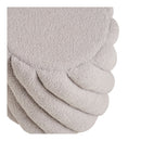 House Nordic - Sana Puf – Grå Teddy – Ø38 x 40 cm