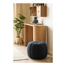 House Nordic - Paisley Puf – Marine Teddy – Ø48 x 38 cm