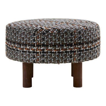 Falkirk Puf fra House Nordic i sort / Hvid / Brun – billede 2