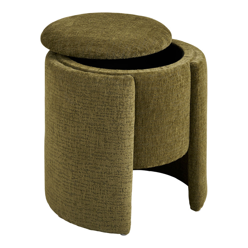 House Nordic – Walsdorf Puf, Grøn, ø42 cm