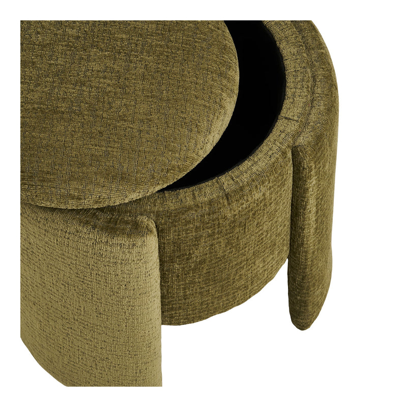 House Nordic – Walsdorf Puf, Grøn, ø42 cm